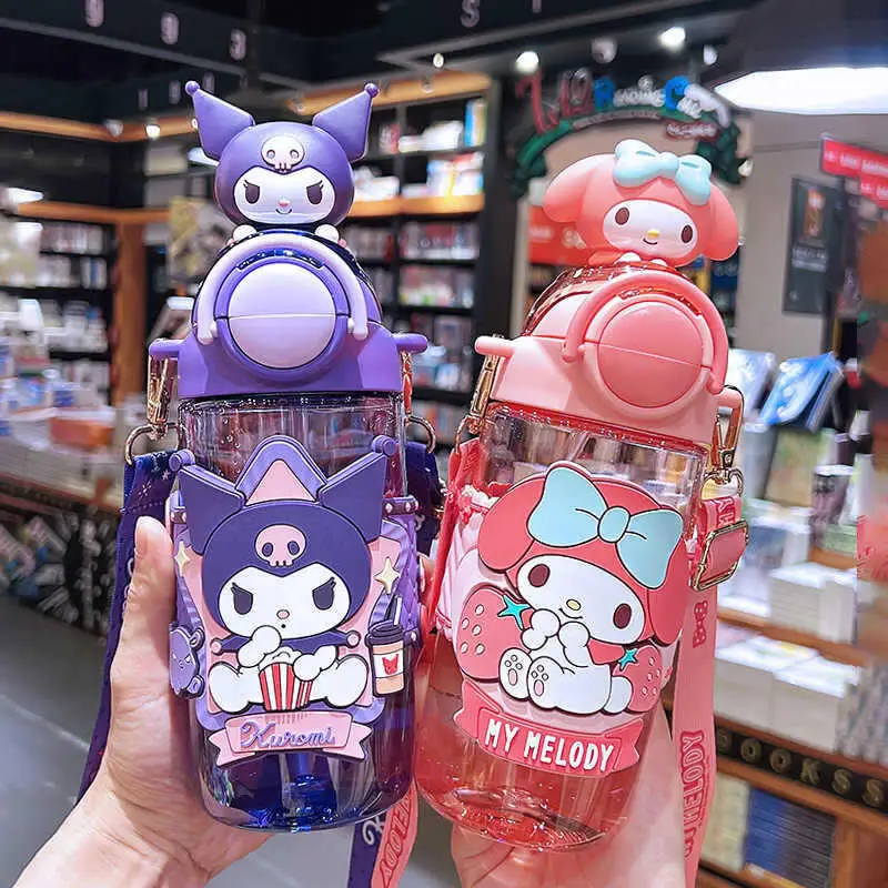 

Sanrio Hello Kitty Cinnamoroll My Melody Plastic Water Cup Hot Water Cup Hit Product New Product Cartoon Outdoors Portable Cute