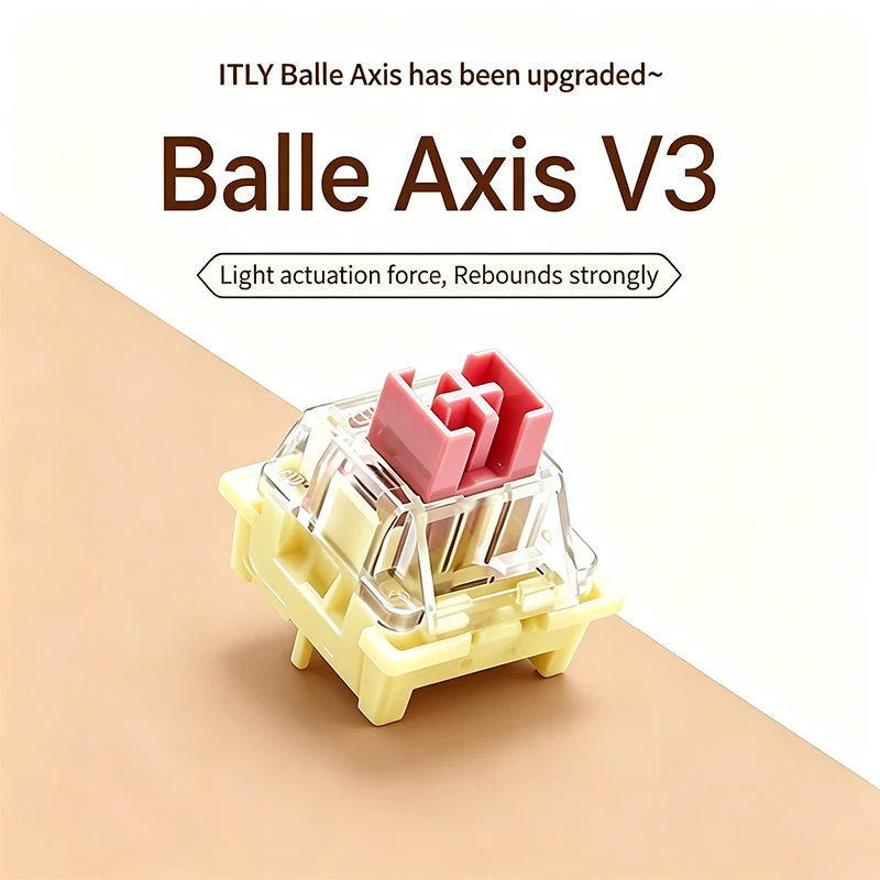 ITLY Bale 90/100/110pcs Axis v3 Mechanical Keyboard Highly Compatible with New Esports Axis, Suitable for Men and Women