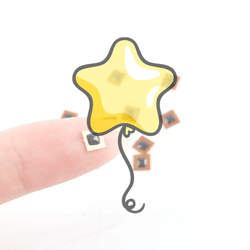 5 قطعة/المجموعة للبرمجة 5*5 مللي متر مايكرو FPC NFC Ntag213 RFID العلامة ملصق 1 مللي متر نطاق القراءة