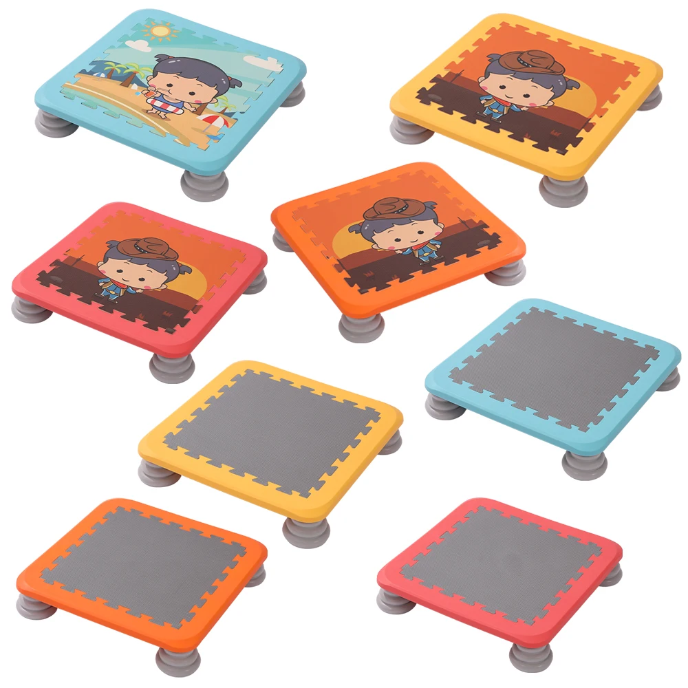 

Children's Mini Trampoline Indoor/Outdoor Sensory Training Gymnastics Springboard Kids Fitness Sports Jumping Board Toy