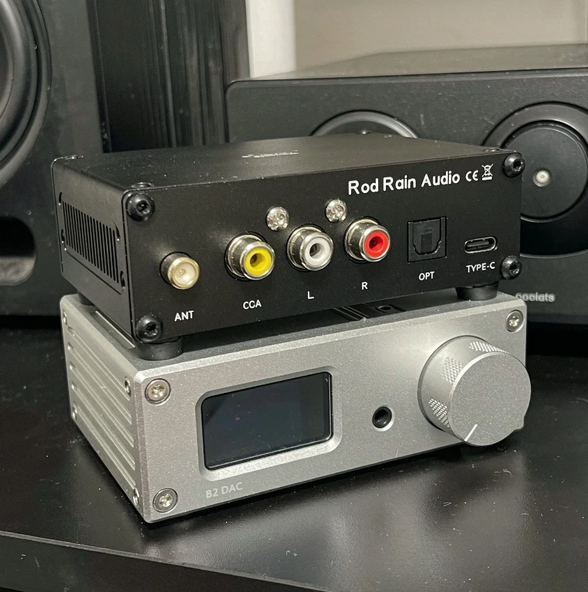 B2 Dual ES9039Q2M Bluetooth 6.2 HiFi Audio DAC Receiver, Lossless USB Sound Card with LDAC & APTX for Desktop Stereo