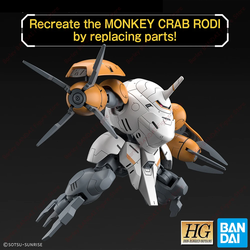 

In Stock Original BANDAI Mobile Suit Gundam Iron-Blooded Orphans HG 1/144 598 Monkey Rodi Monkey Crab Rodi Assembly Model Toys
