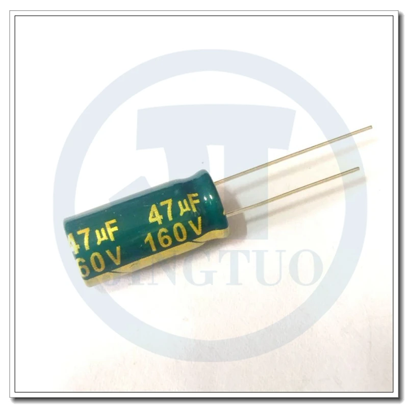 4pcs 47uF160V 160V47uF 47MFD 160WV 10*16mm Radial Aluminum Electrolytic Capacitor