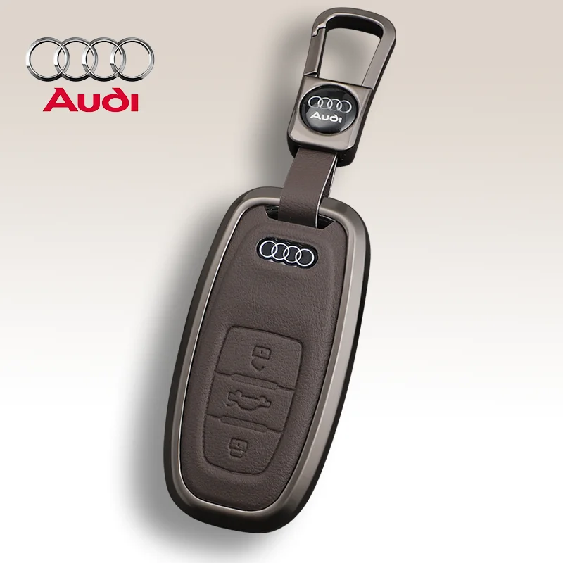 

Leather Car Remote Key Case Protector Cover Shell Accessory For Audi A1 A3 8V A4 B8 B9 A5 A6 C7 A7 A8 Q3 Q5 Q7 S4 S6 S7 S8 R8 TT