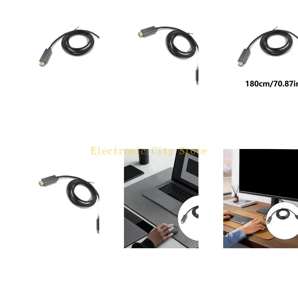 

1.8 Meter DisplayPort to HDTV Connectors for Enhanceds Multimedia Experience HU8D