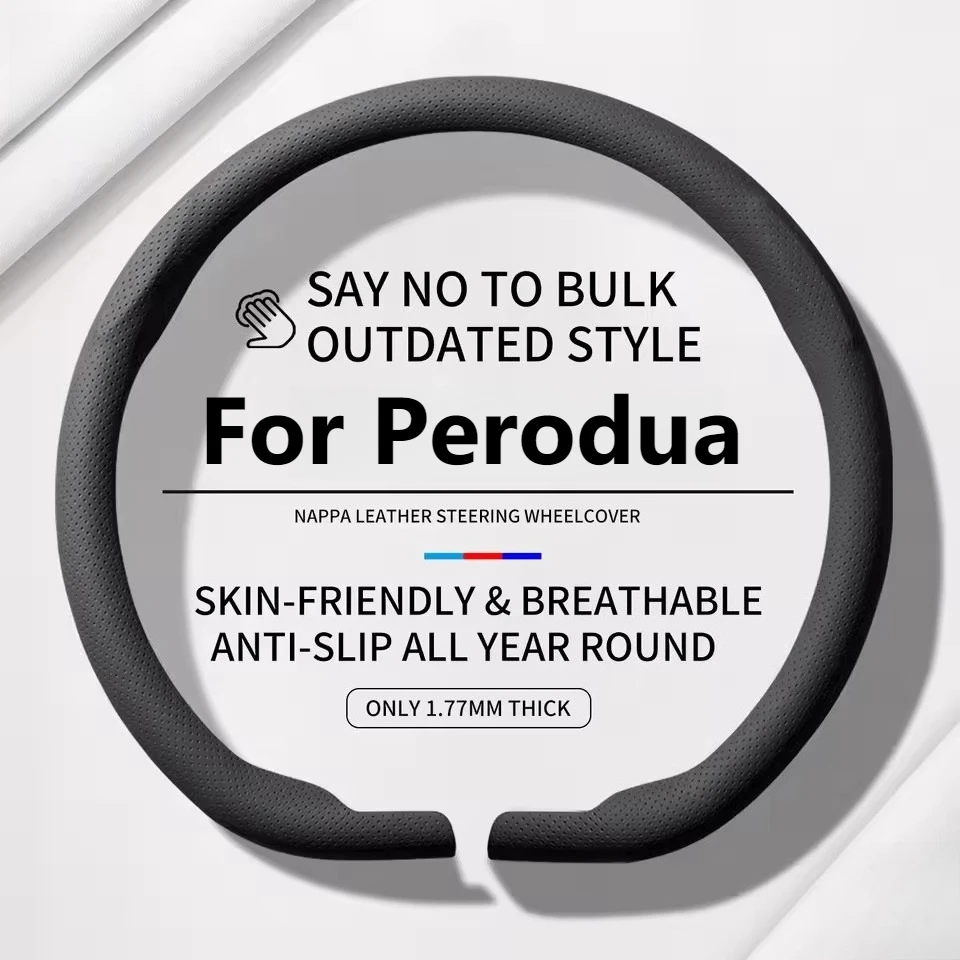 Funda de Volante de Lujo Ultrafina Antideslizante para Perodua Bezza Axia Myvi Alza Ativa Aruz Rusa Kenari 2026