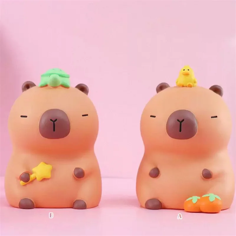 Capybara émotionnel banque d'argent vinyle mignon dessin animé boîte d'épargne