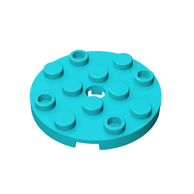 50 Stück 60474 runde Platte 4 x 4 mit Stiftloch Bausteine Spielzeug für technische Bauwerke Kompatible Bauteile Kinder DIY M – Detail 1