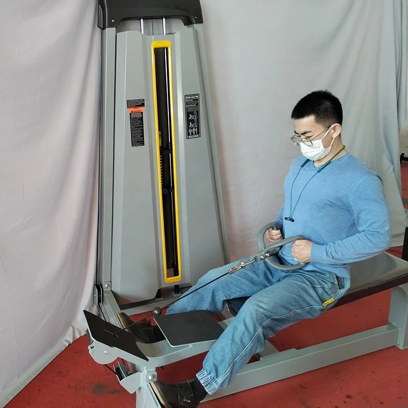 

Gym Equipment Body Building Muscle Training Pin Loaded Horizontal Pulley Seated Long Pull Long Row Machine