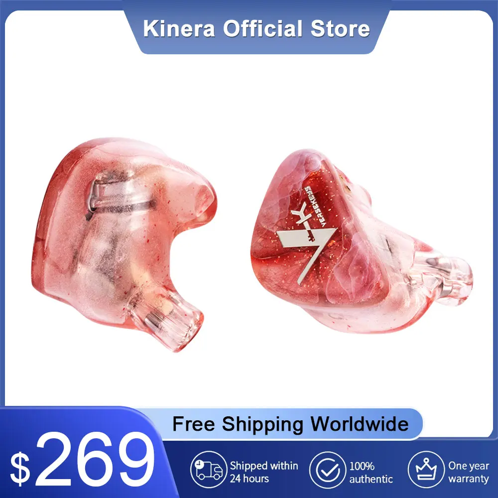 

New Kinera Freya 2.0 & Versekeys Everlasting Bloom In Ear Earphone 1DD+3BA IEMs Headphone For Hifi Music Headset Birthday Gifts