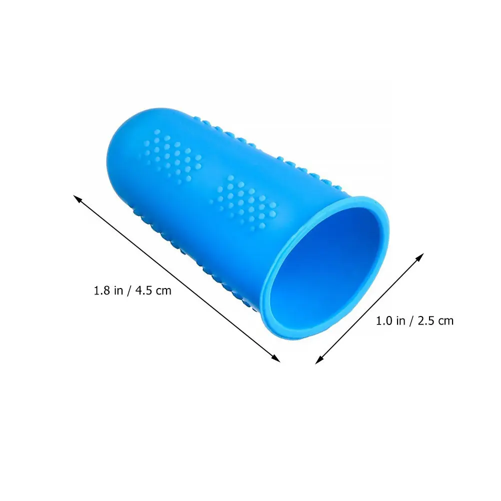 10Pcs Silicone Finger Sleeves Flexible Reusable Fingertip Protectors for Hot Pressing Ironing Baking Decals Protection in Lab