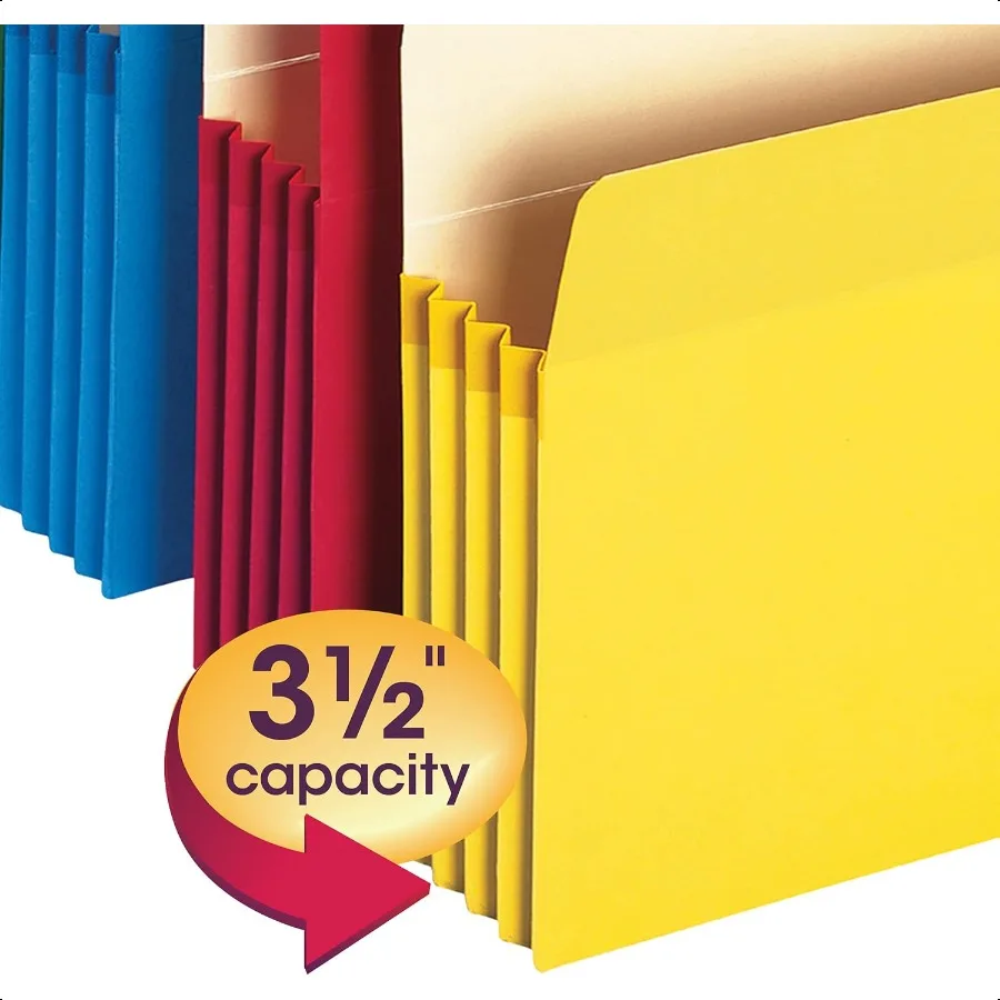 파일 포켓 Straigut Tab 31 2 확장 편지 크기 다양한 색상 팩당 5개 73892