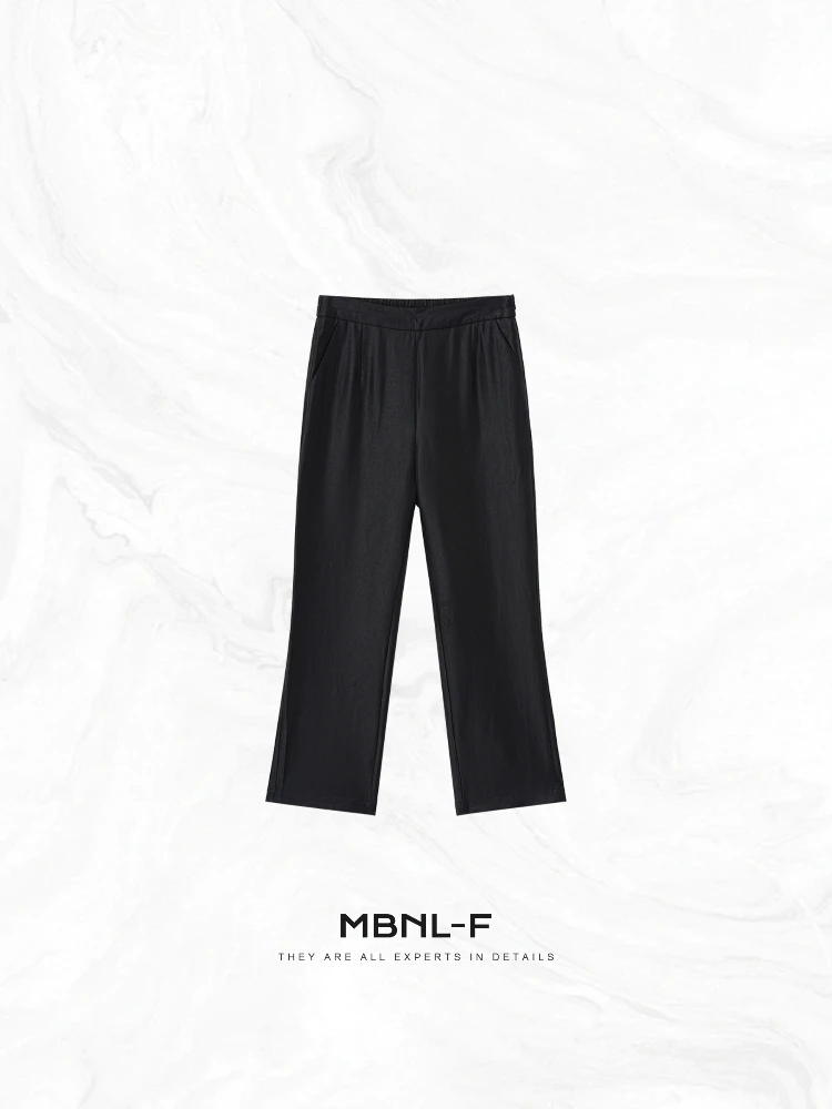 

andma Pants Classic mat Straight Leg Long Trousers Textured Feel Casual Pants for Women Summer Season Other Material...