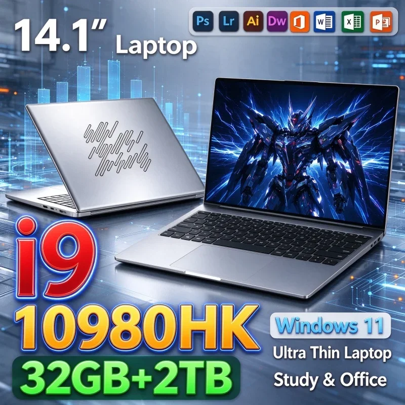 Intel 14.1'' Inch Ultrabook Notebook Windows11 Intel Core I9-10980HK 32GB RAM 1TB or 2TB SSD Portable Laptop Office Home Study PC - Aliexpress Deal
