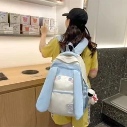 Rabbit ears Fashion Travel Bagpack Women Laptop Mochila For Teenager Bookbag New College School Bag Men Rucksack