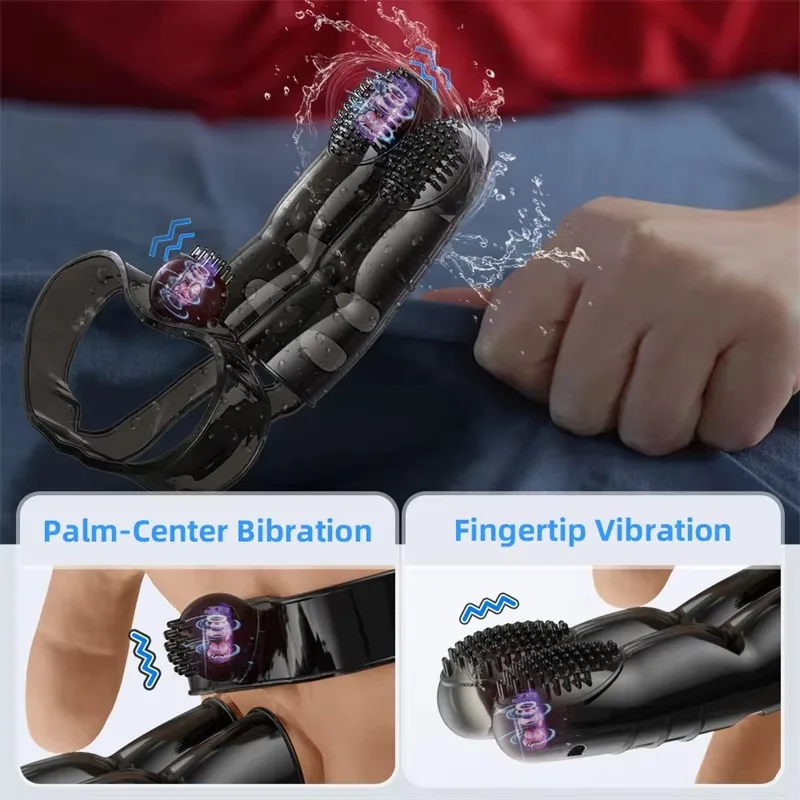 Finger Sleeve Vibrator Female Vaginal G-spot Stimulator Clitoris Prostate Massager Masturbator Male and Female Flirting Sex Toys