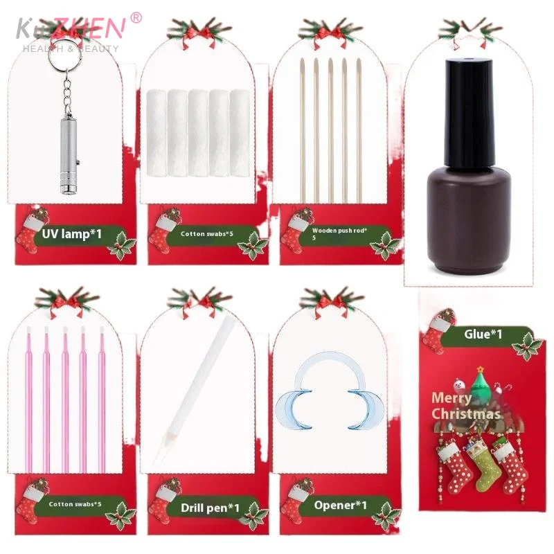 

1 комплект, рождественская серия, украшение для зубов «сделай сам», профессиональный стоматологический клей, украшения с драгоценными камнями и кристаллами, легко удаляемый унисекс, стоматологический декор