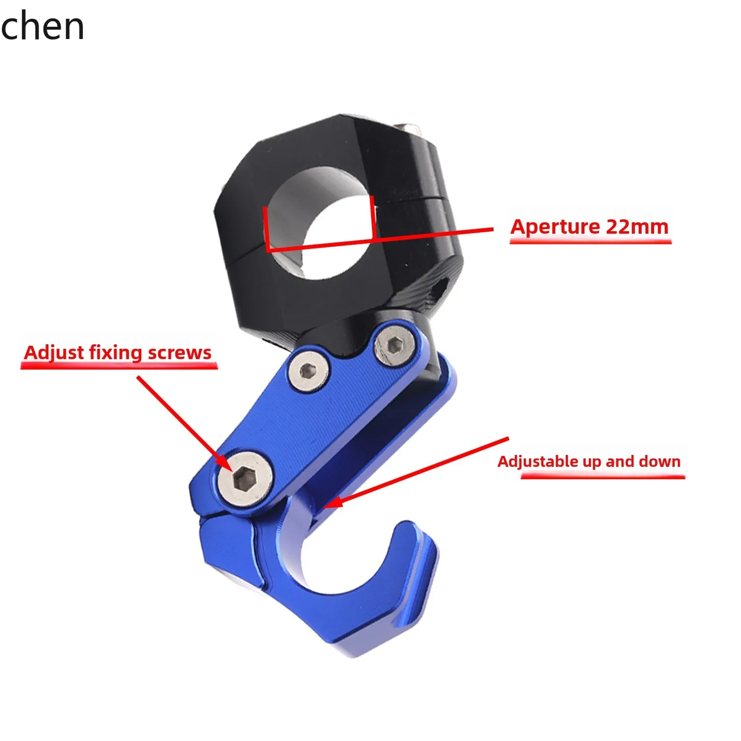 

ZML Suitable for Motorcycle UHR150 Modified Handlebar Hook Aluminum Alloy Folding Helmet Storage Hook