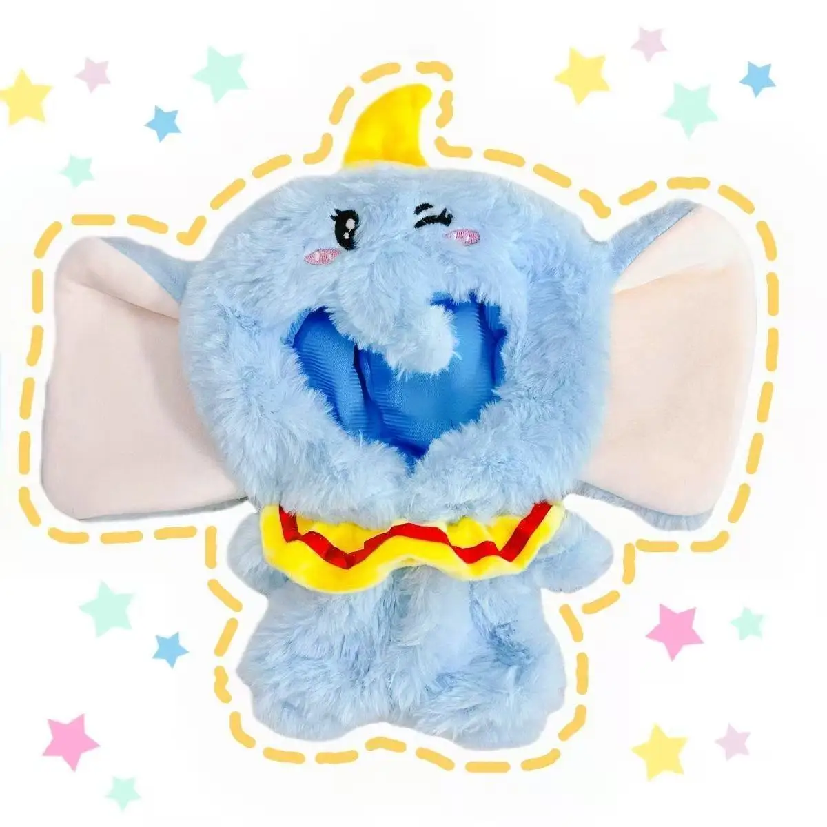 

Комплект одежды для хлопковых кукол 20 см – милый плюшевый костюм летающего слона для кукол 20 см, кавайный костюм животного, одежда для переодевания кукол