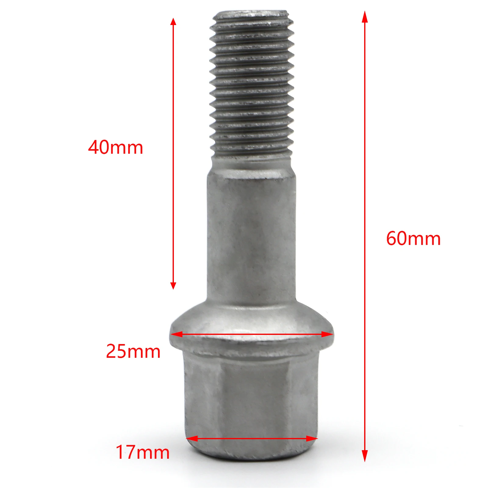 5X Car Wheel Lug Bolts 0009901007 0009904807 1244000070 M12×1.5 60MM Car Accseeories For Mercedes- Benz R129 R170 R171 S210 S124