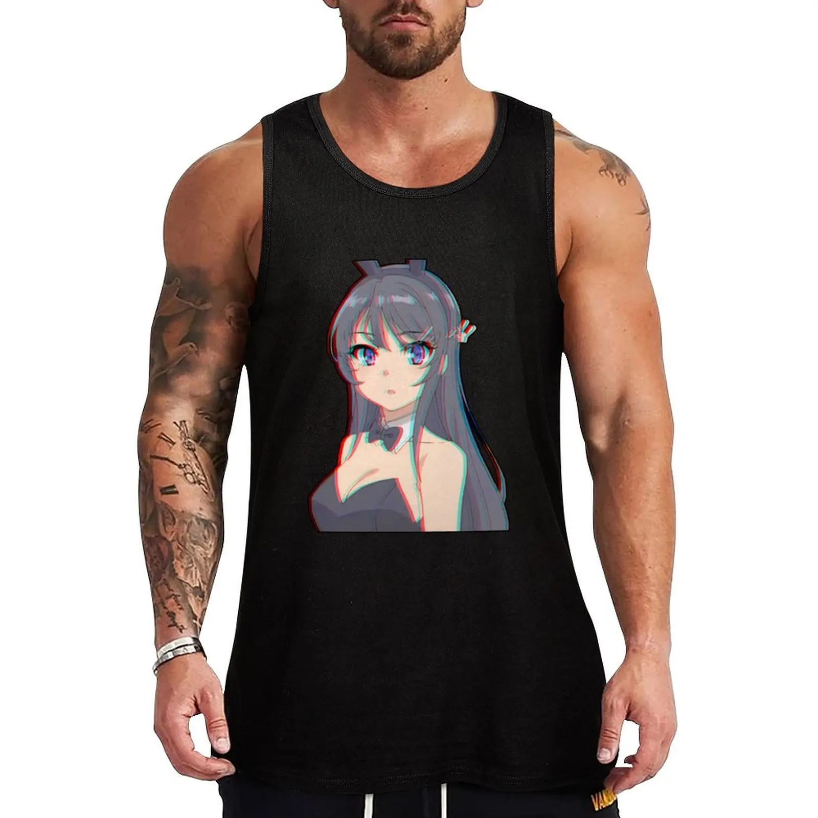 

Bunny Girl 3D Aesthetic (Mai Sakurajima) Tank Top Gym t-shirt man Men's clothing brands Men's cotton t-shirt