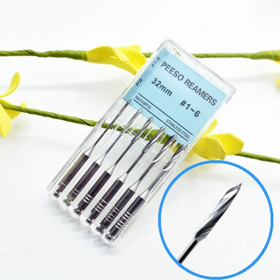 1 Pack(6pcs) 28/32mm Dental Endodontic Files Reamers Dental Drill Gates Glidden Endo Files Dentist Materials Tool