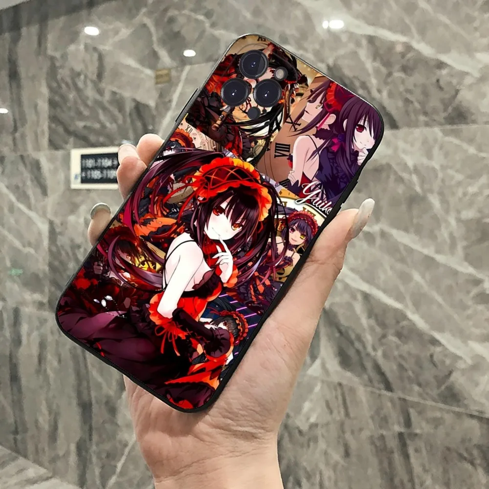 Date A Live Tokisaki Kurumi Phone Case For IPhone 16 15 14 11 12 13 Mini Pro XS Max Cover 6 7 8 Plus X Funda Shell