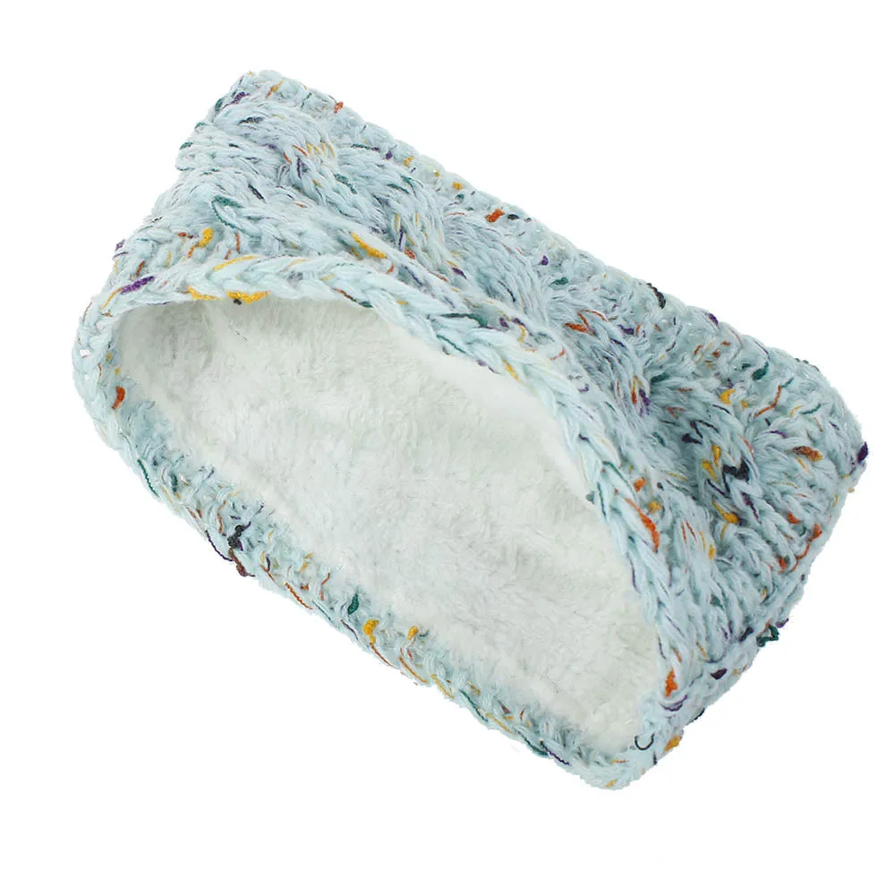 New Plush Headband Winter Warm Wide Elastic Hair Band Solid Wide Turban Ear Warmer Hairband Soft DIY Hair Accessories Headwear