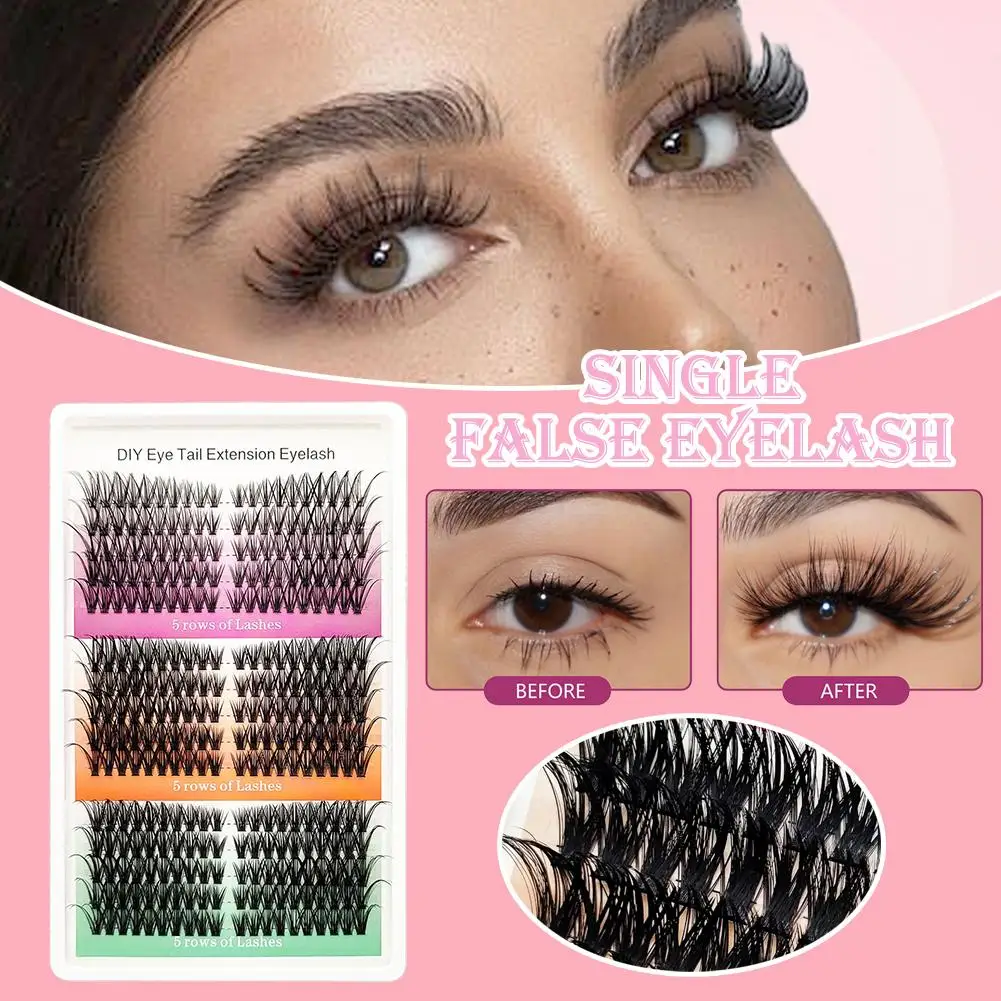 لتقوم بها بنفسك رمش كاذبة 30D-100D مجزأة لاش تمديد مجعد مستحضرات التجميل سميكة وأداة ماكياج الرموش عدة الطبيعية A6H7