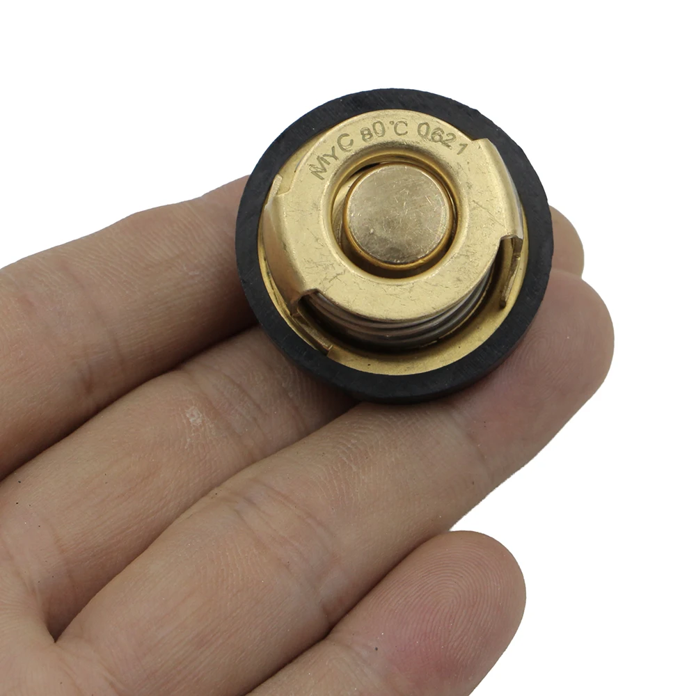 80℃ engine thermostat assembly coolant temperature valve suitable for Zongshen Loncin motorcycle ATV engine repair accessories