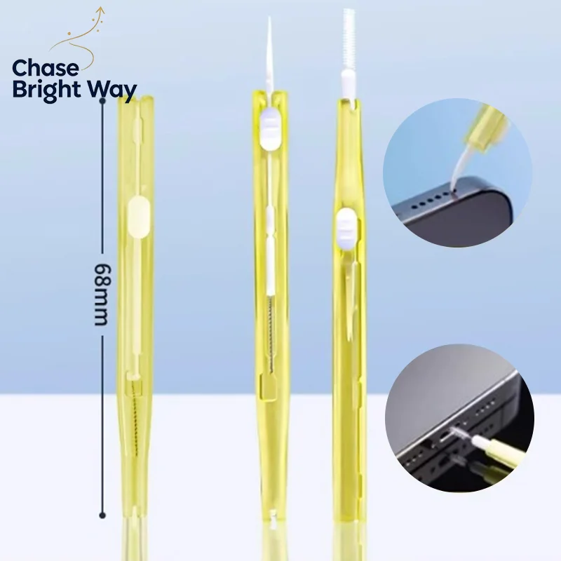 1/3/5pc Retractable Cleaner Kit for Phone Phone Speaker Earphone Cleaning Brush Mobile Phone Cleaning Kits