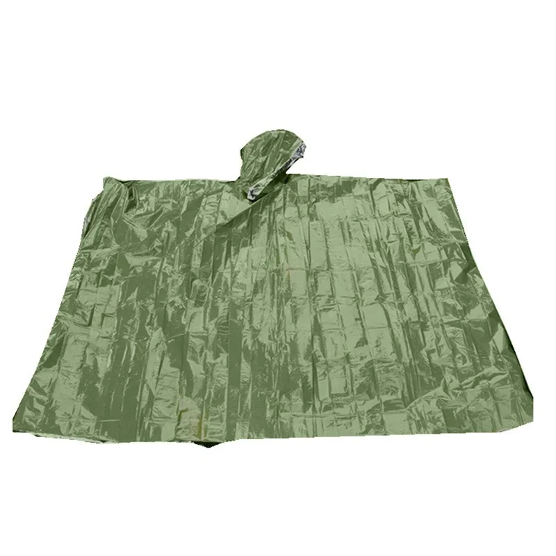 Chubasquero aluminio emergencia – Impermeable táctico ligero - imagen 5