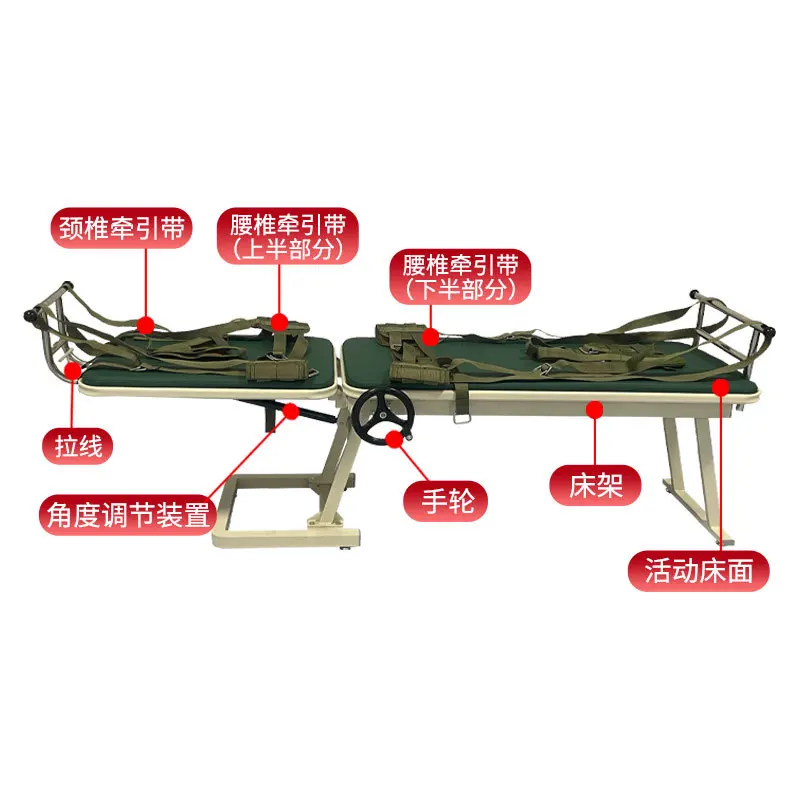 Human body stretcher Lumbar intervertebral disc traction Rehabilitation Physiotherapy Cervical traction bed Medical
