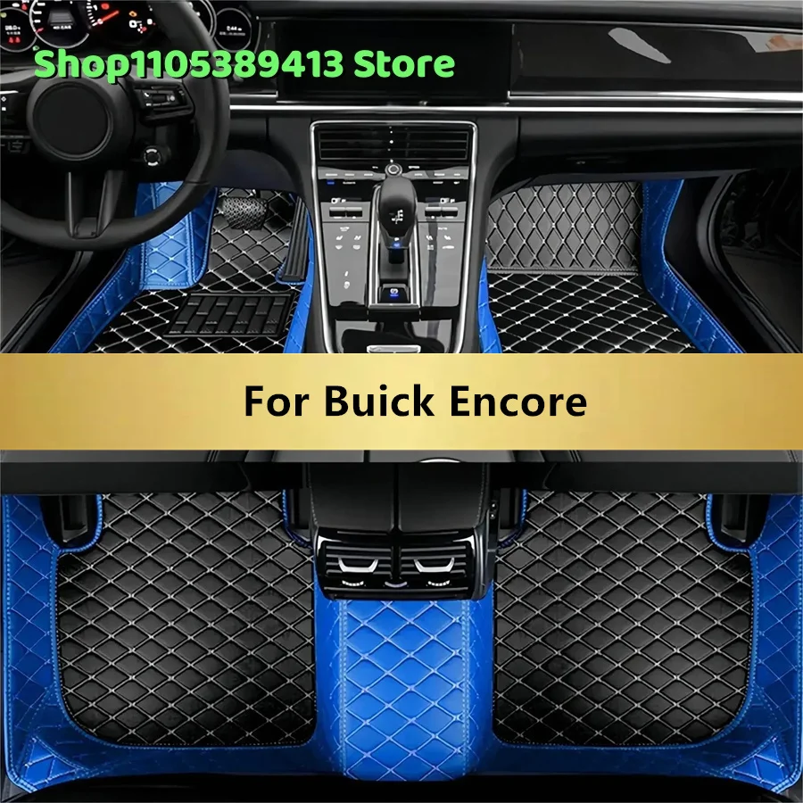 

Автомобильные коврики из искусственной кожи на заказ для Buick Encore 2019 2018 2017 2016 2015 2014 2013, аксессуары для автомобиля, коврики, ковровые покрытия