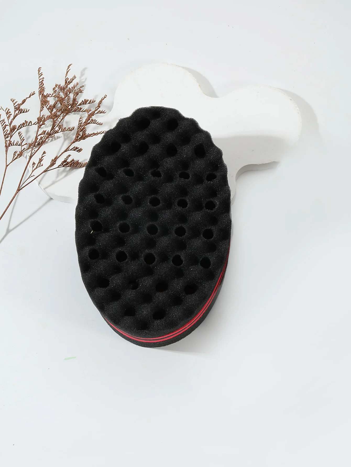 1 Stück professionelle Friseur-Magic-Bürste, langlebiger Schwamm, Bürste zum Stylen von afrikanisch gelocktem Haar, Haaraccessoire. – Detail 6