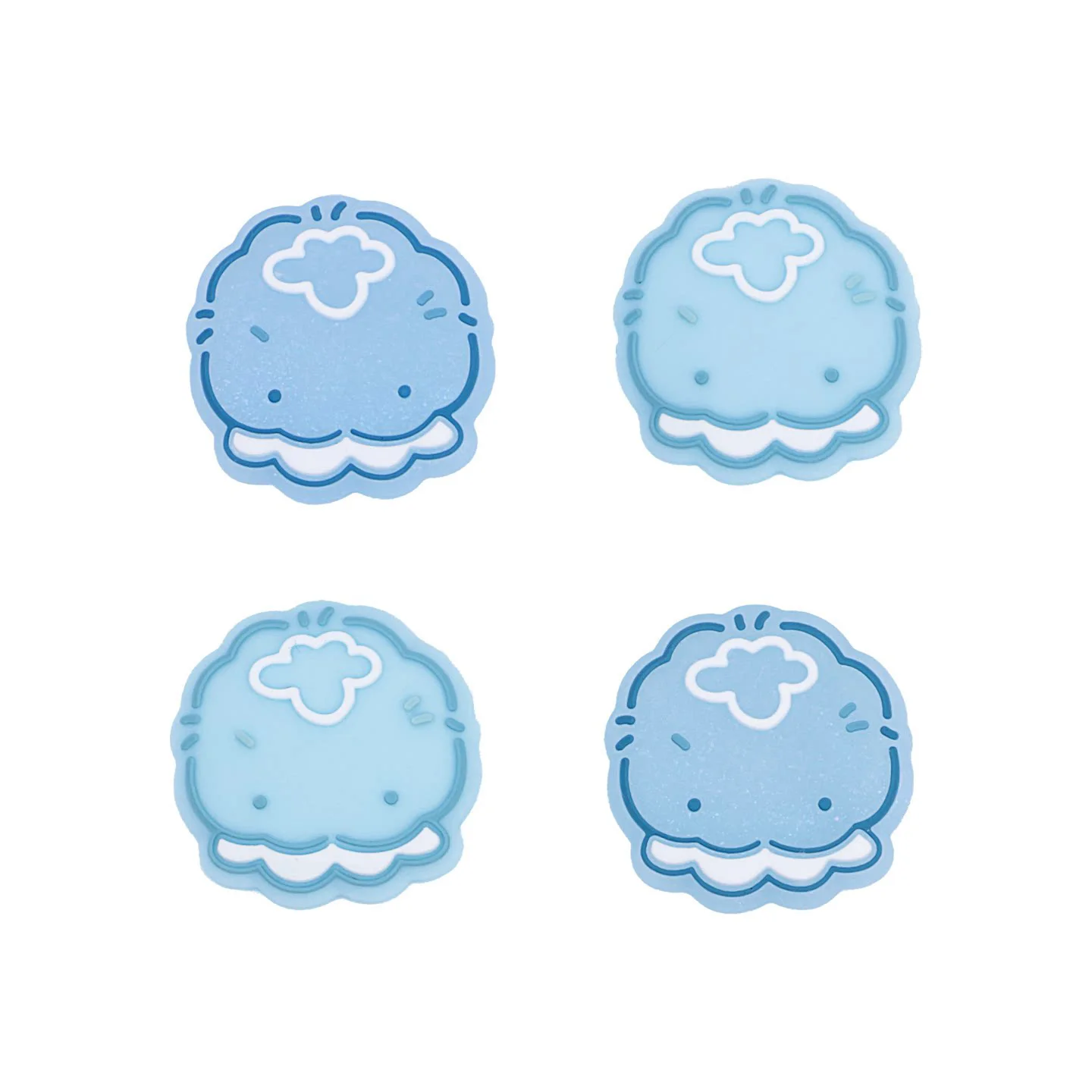 Blueberry Jellyfish Silicone Thumb Grip Caps for Nintendo Switch / Switch OLED / Lite or Switch 2 – Cute Joystick Caps (4-Pack)