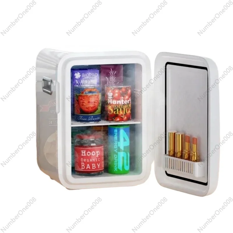 Mini Refrigerator Office Car Mini Car Home Dual-use Refrigeration Dedicated Mobile Desktop Mini Refrigerator.