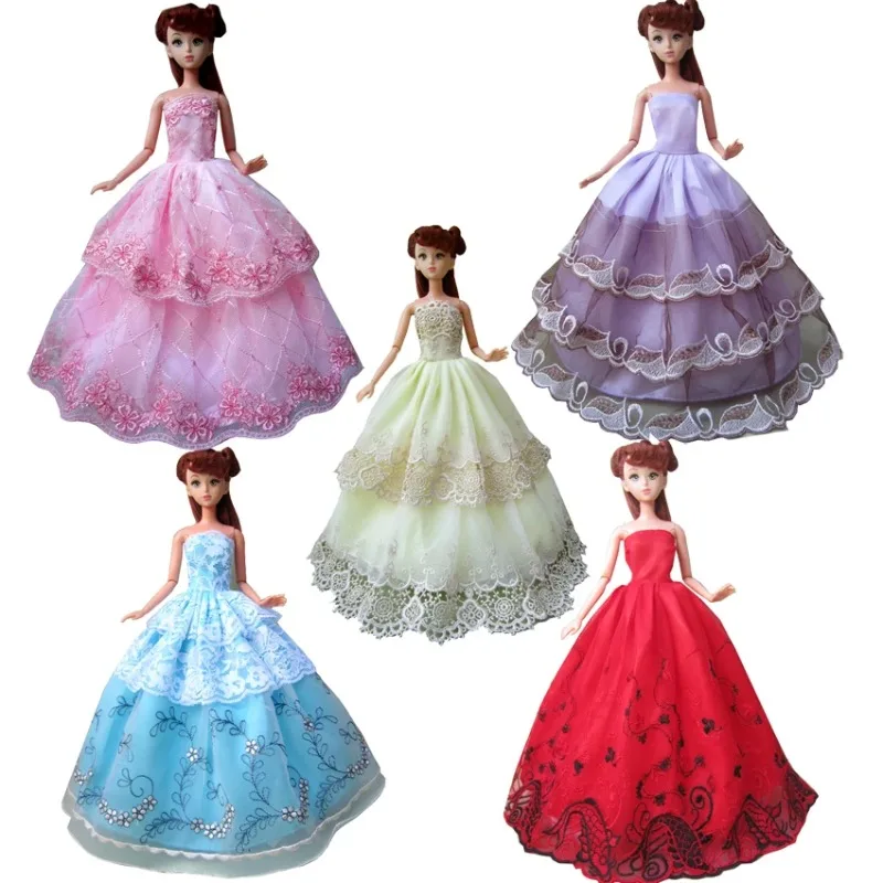 1pcs Model Choose Option Wedding Dress Princess Gown Dress Clothes Gown for Barbie Doll Dress