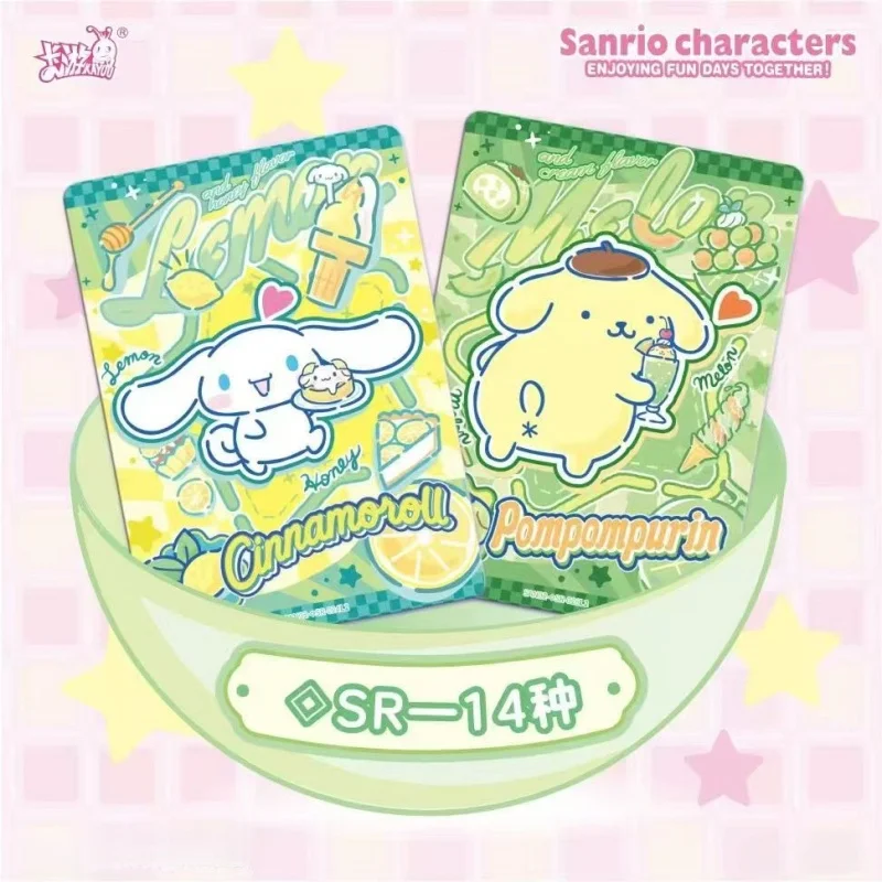 Kayou genuíno sanrio anime periféricos família bonito sonho coleção cartões edição 2th diversão sombra pacote presentes de férias das crianças