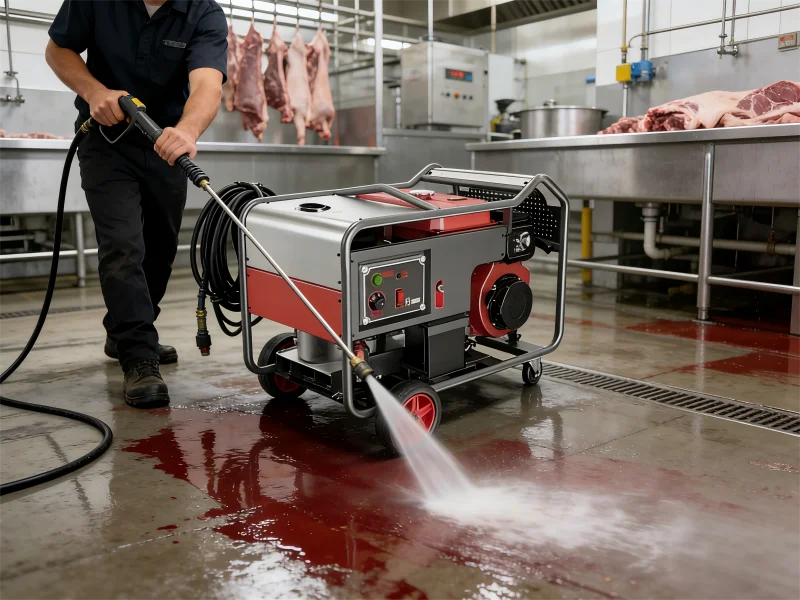 Min 200Bar Ar Pump Disel Hot Water Steam Cleaner 10HP Hot Water High Pressure Jet Washer for Farming Facility