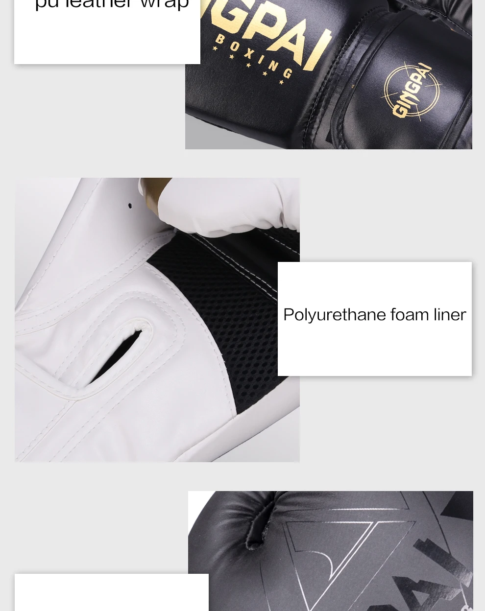 Professionelle 6/8/10/12/14oz Boxhandschuhe PU Muay Thai MMA Beruf Kickboxen Erwachsene Sandsack Trainingshandschuhe Ausrüstung – Detail 8