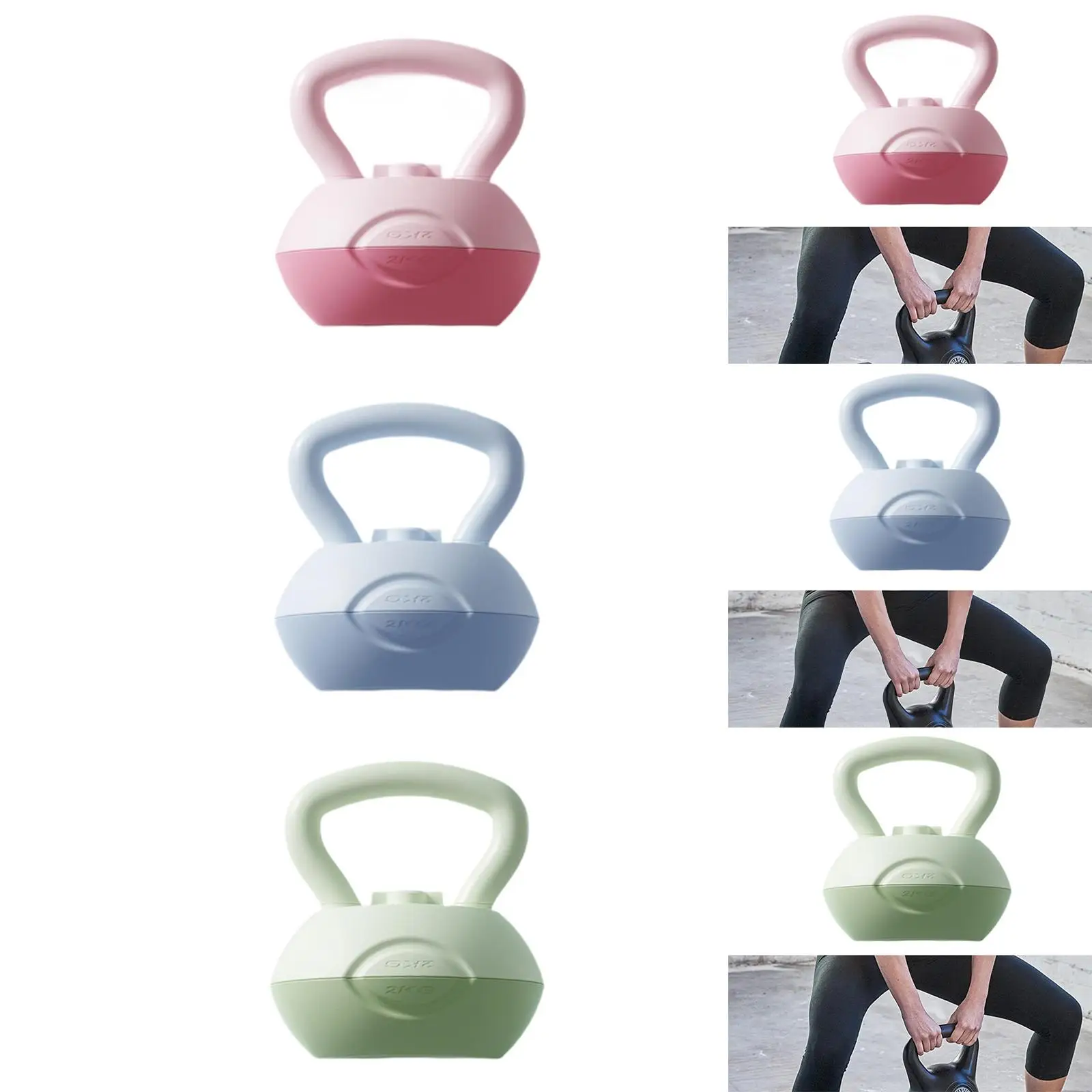 Kettlebell wypełniony wodą, sprzęt do ćwiczeń w domu, wszechstronne ćwiczenia ciała, kettlebell fitness