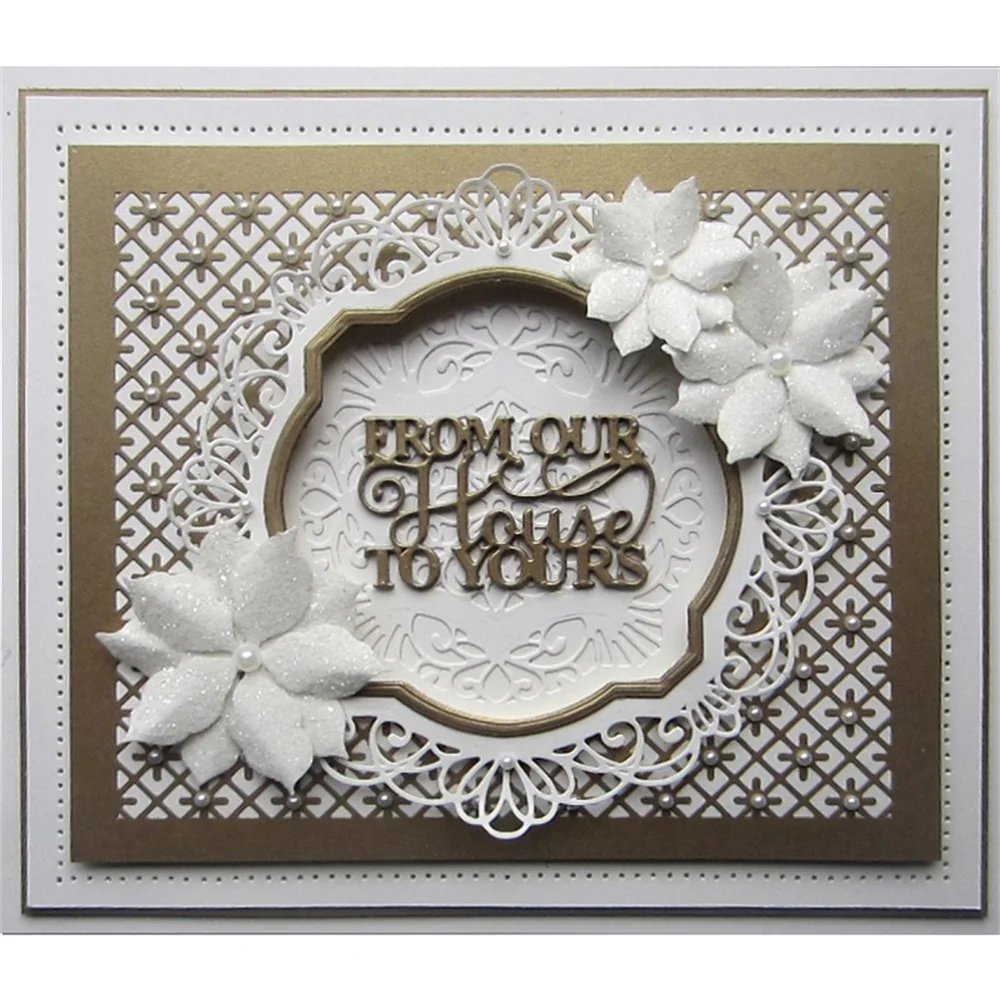 FROM OUR House TO YOURS  Metal Cutting Dies Embossing Diecut 2025 New for Diy Card Making Scrapbooking Crafting Supplies