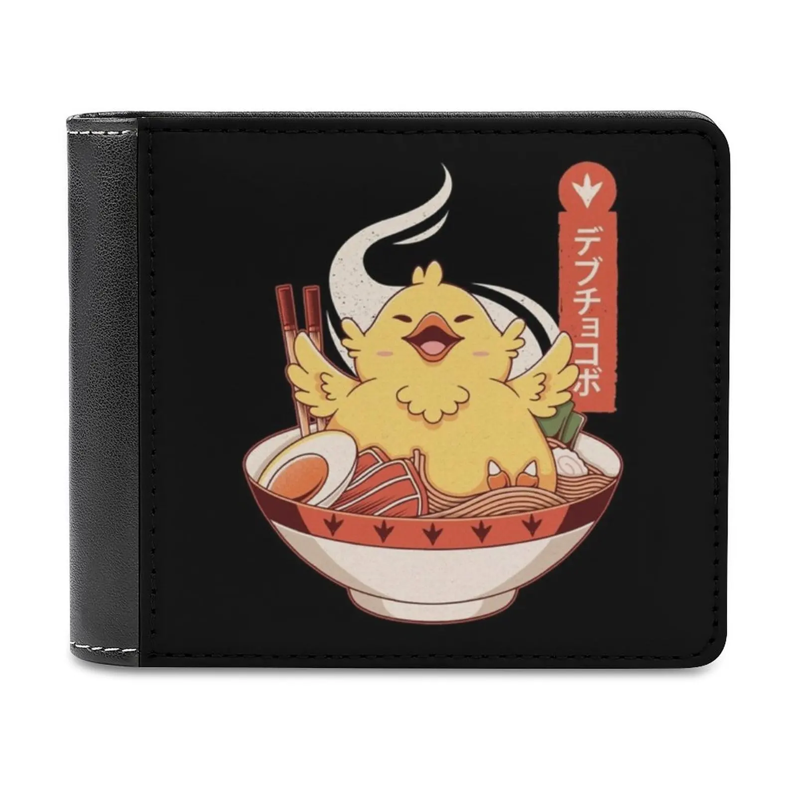 Fat Chocobo Ramen Soft Men Wallets New Purse Credit Card Holders For Male Purses Men Wallet Final Fantasy Vii Cloud Strife Ff7