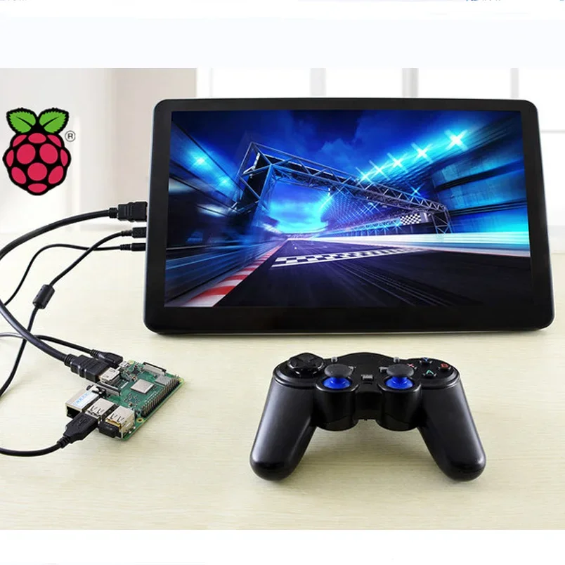 15.6 Inch Portable LCD Computer Monitor Video Player 1080P IPS USB Touchscreen Second Display for Android IOS Raspberry Pi PC