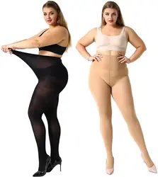 Pantimedias de talla grande para mujer, medias de cintura alta, superduraderas, ultrasuaves