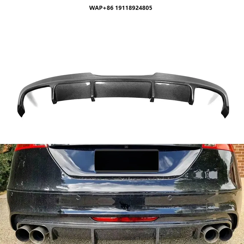 

Carbon Fiber Car Rear Diffuser Lip for TTS TT MK2 Type 8J Coupe 08-14