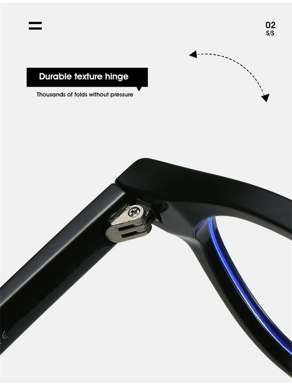 Klassische Eckige Schwarze Blaulichtfilter-Brille 2026 Herren Vintage Klare Blaulicht-Linsen Brillengestell Damen – Detail 8
