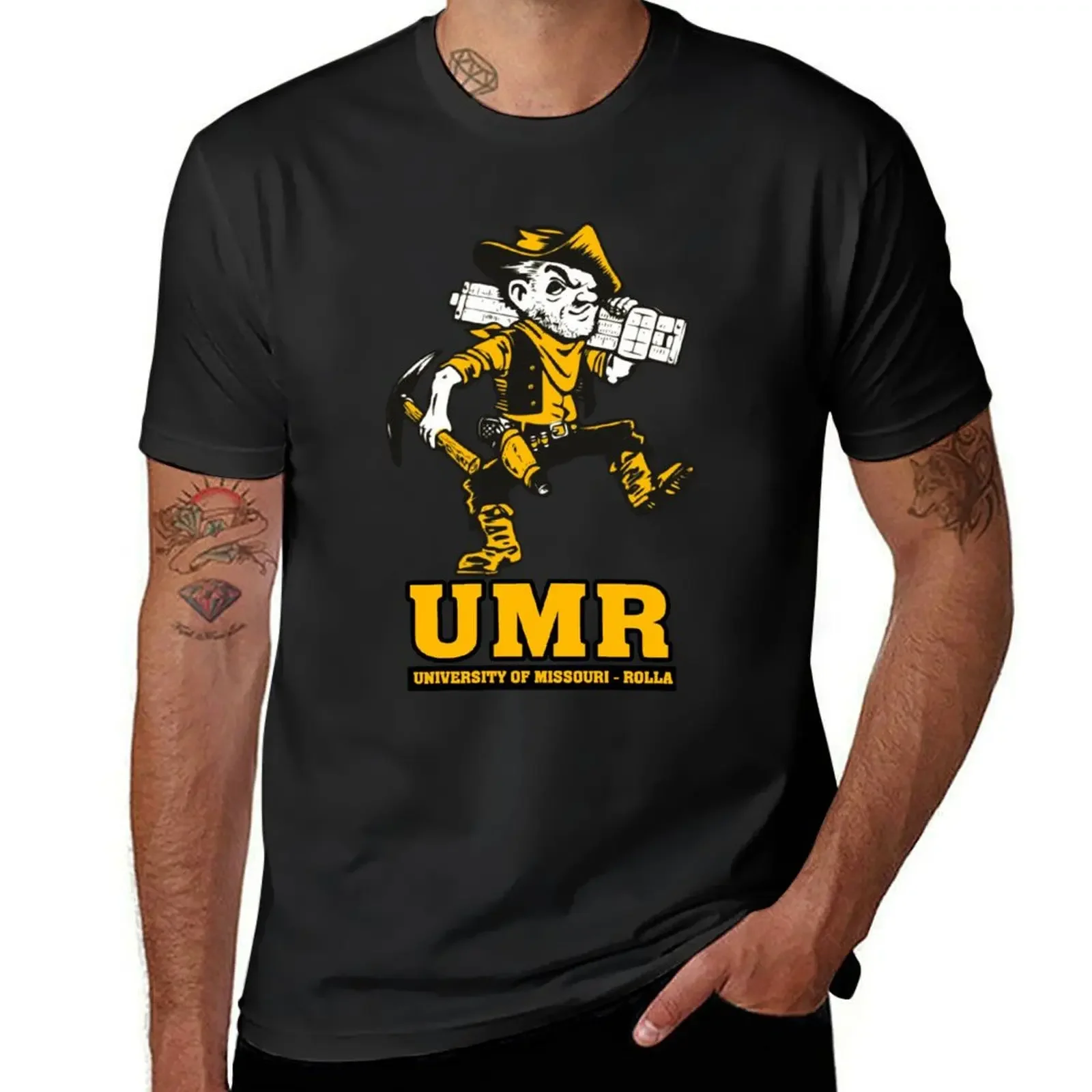 Vintage UMR Joe Miner logo - Rolla T-Shirt cute clothes man clothes heavyweights designer t shirt men