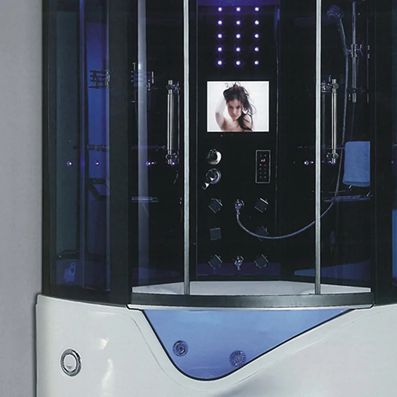1500X1500X2150mm Double Person Bathroom Steam Shower Enclosure TV Wi-Fi Starlink Connection Wet Sauna Room 092A